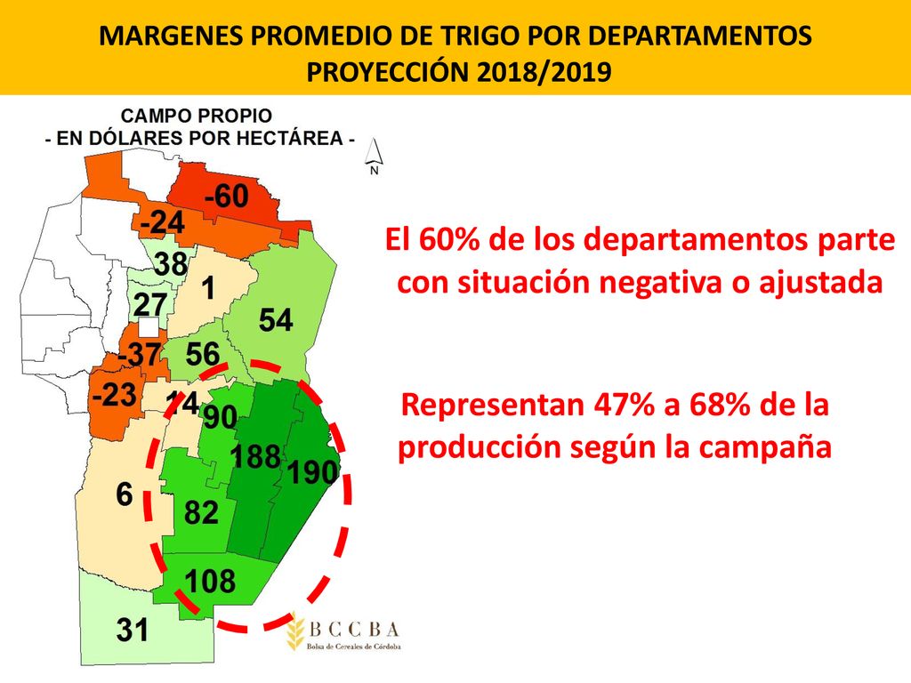 El 60% de los departamentos parte con situación negativa o ajustada