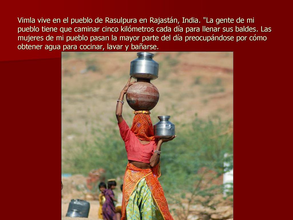 Vimla vive en el pueblo de Rasulpura en Rajastán, India