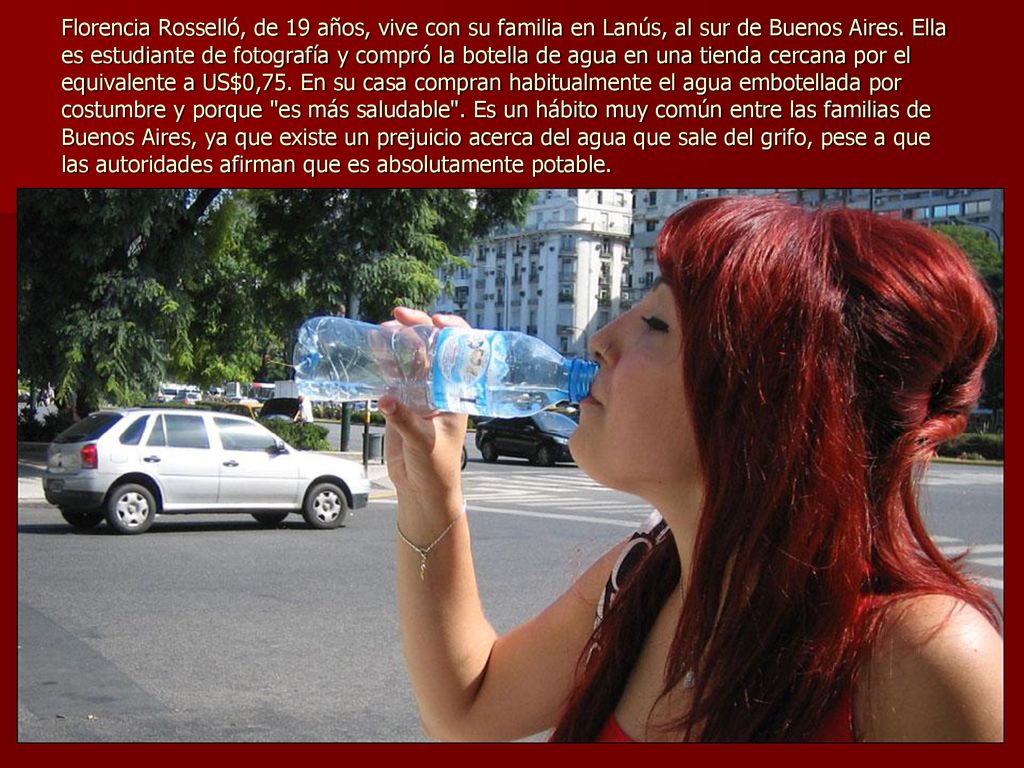 Florencia Rosselló, de 19 años, vive con su familia en Lanús, al sur de Buenos Aires.