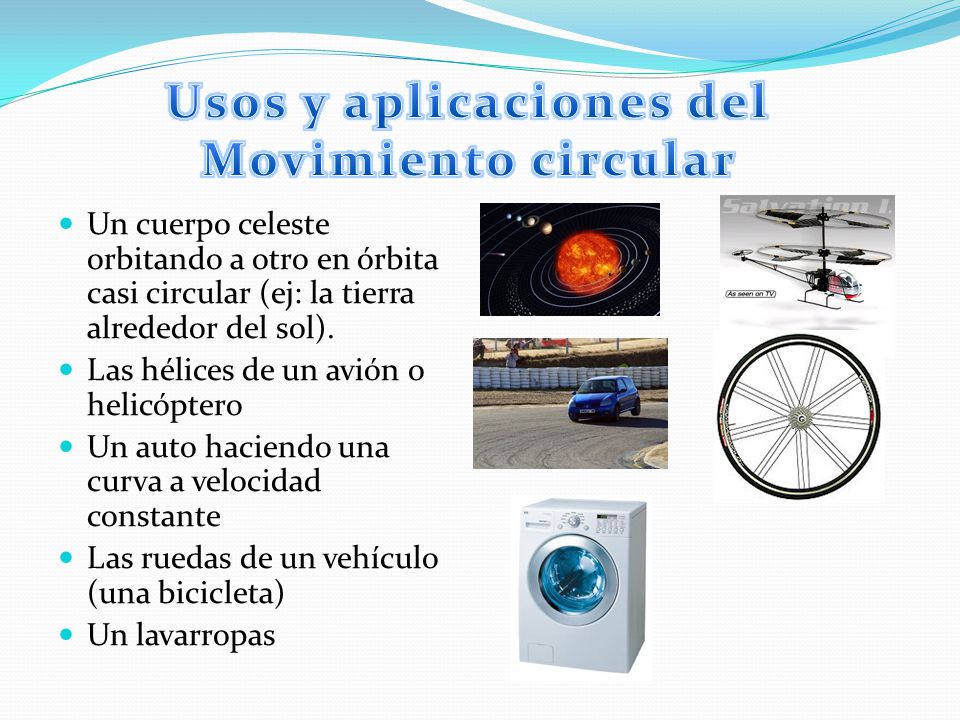 Usos y aplicaciones del Movimiento circular
