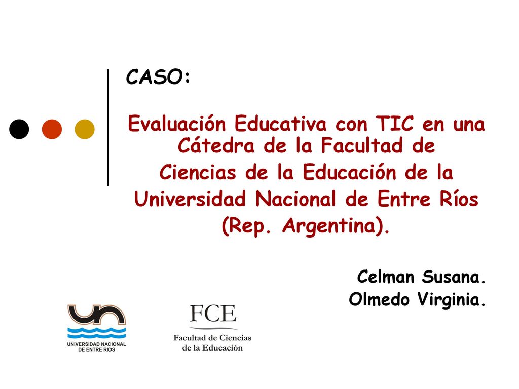 Evaluación Educativa con TIC en una Cátedra de la Facultad de