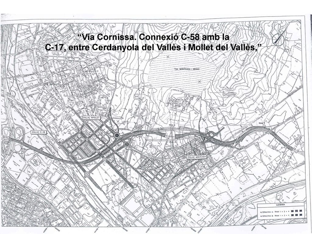 Via Cornissa. Connexió C-58 amb la C-17, entre Cerdanyola del Vallès i Mollet del Vallès,