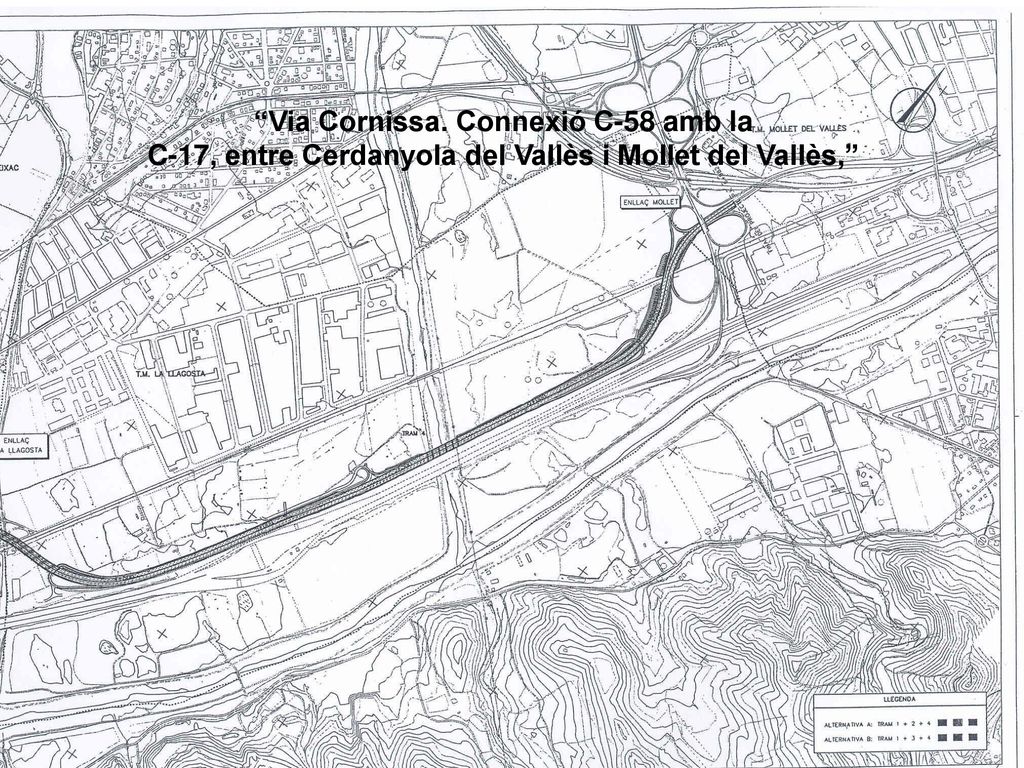 Via Cornissa. Connexió C-58 amb la C-17, entre Cerdanyola del Vallès i Mollet del Vallès,