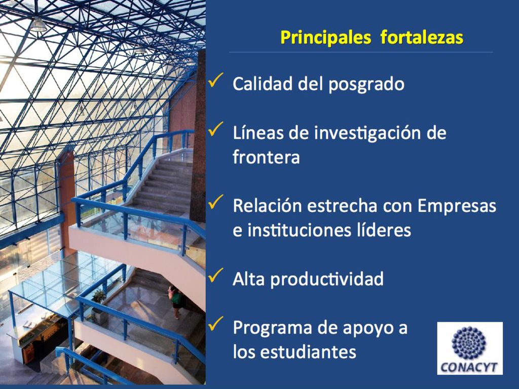 Los 3 programas de posgrado que ofrece el CIC, todos ellos, están adscritos al Programa Nacional de