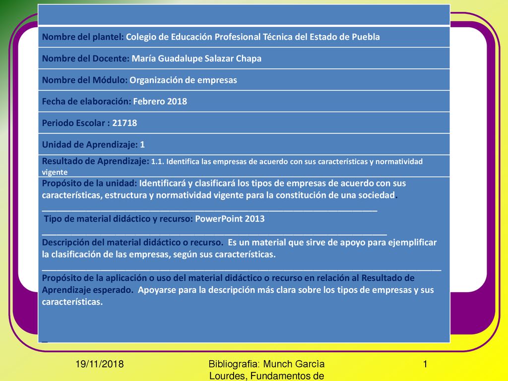 Nombre del plantel: Colegio de Educación Profesional Técnica del Estado de Puebla