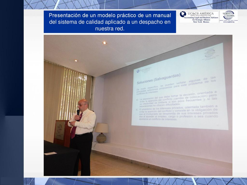 Presentación de un modelo práctico de un manual del sistema de calidad aplicado a un despacho en nuestra red.
