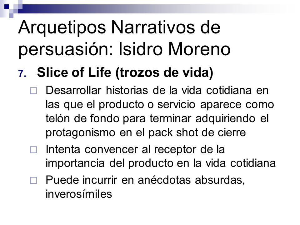 Arquetipos Narrativos de persuasión: Isidro Moreno