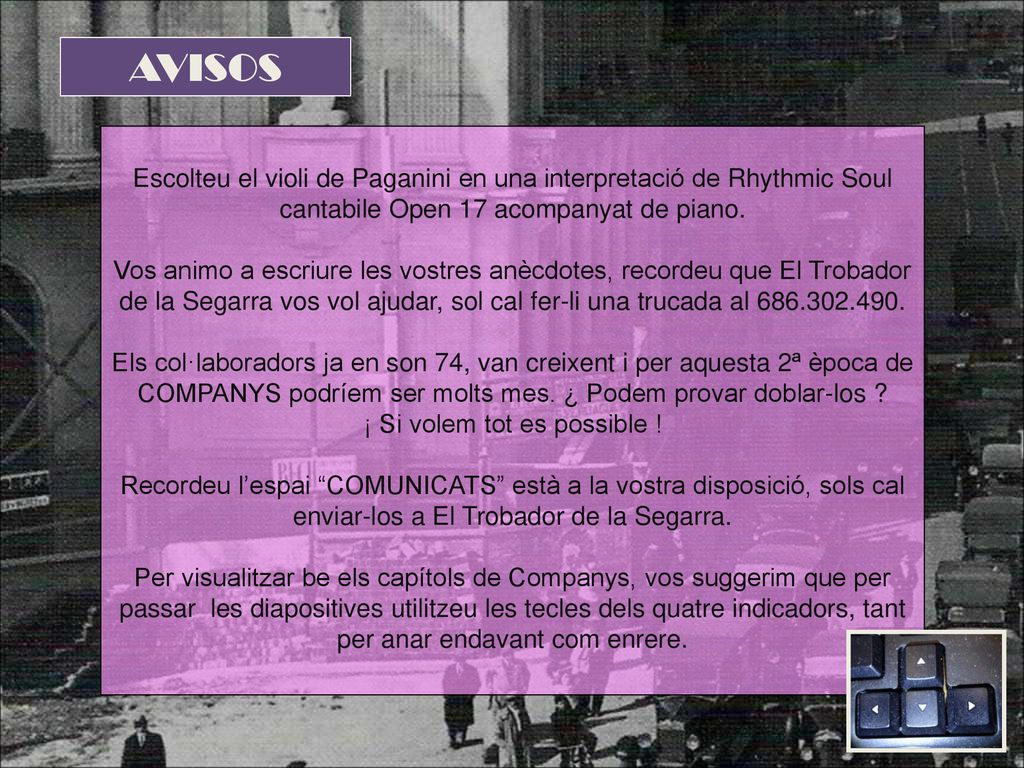 AVISOS Escolteu el violi de Paganini en una interpretació de Rhythmic Soul cantabile Open 17 acompanyat de piano.
