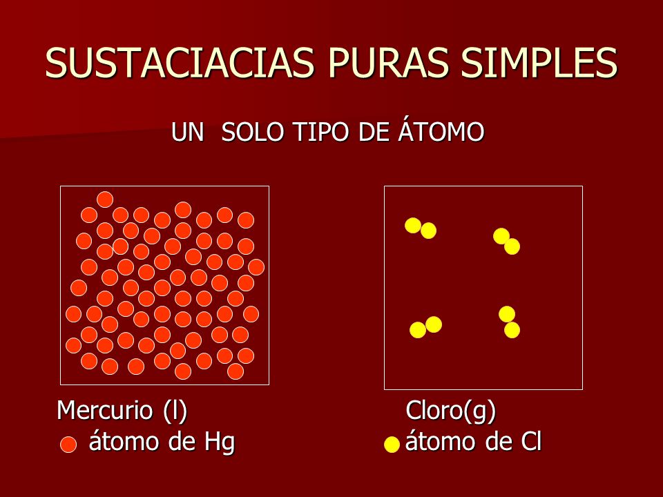 SUSTACIACIAS PURAS SIMPLES