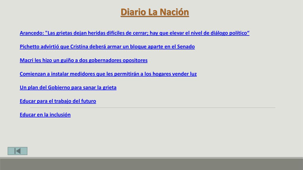Diario La Nación Arancedo: Las grietas dejan heridas difíciles de cerrar; hay que elevar el nivel de diálogo político