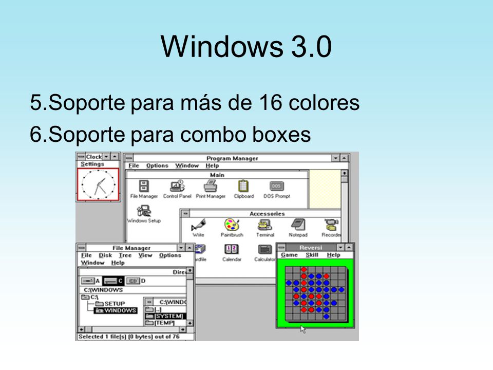 Windows Soporte para más de 16 colores