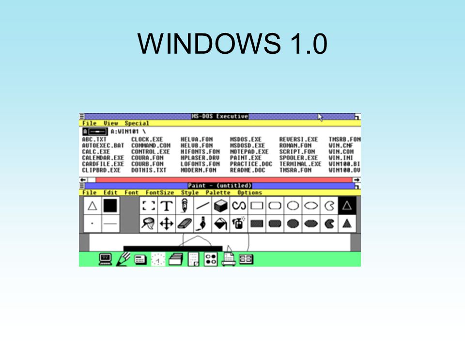 WINDOWS 1.0
