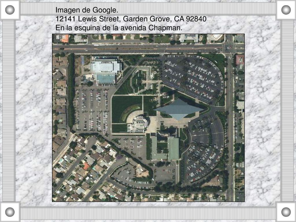 Imagen de Google Lewis Street, Garden Grove, CA En la esquina de la avenida Chapman.