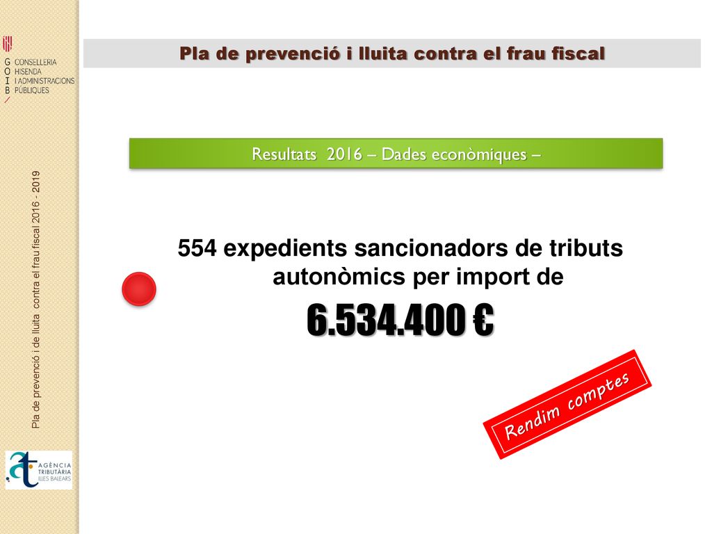 expedients sancionadors de tributs autonòmics per import de