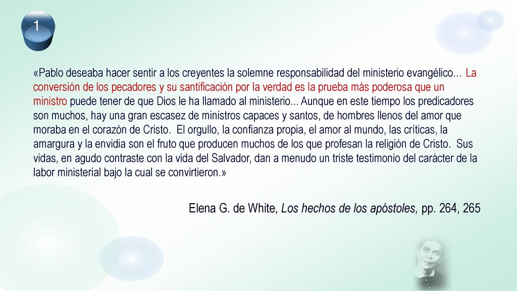 Elena G. de White, Los hechos de los apóstoles, pp. 264, 265