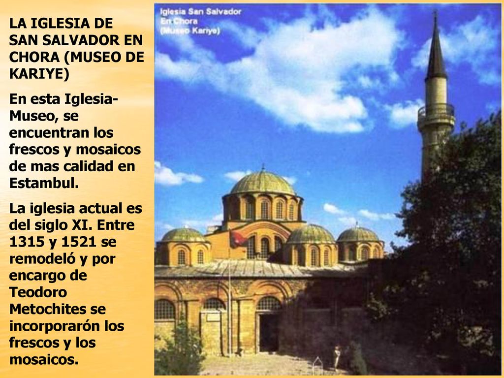 LA IGLESIA DE SAN SALVADOR EN CHORA (MUSEO DE KARIYE)