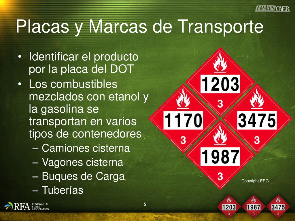 Placas y Marcas de Transporte