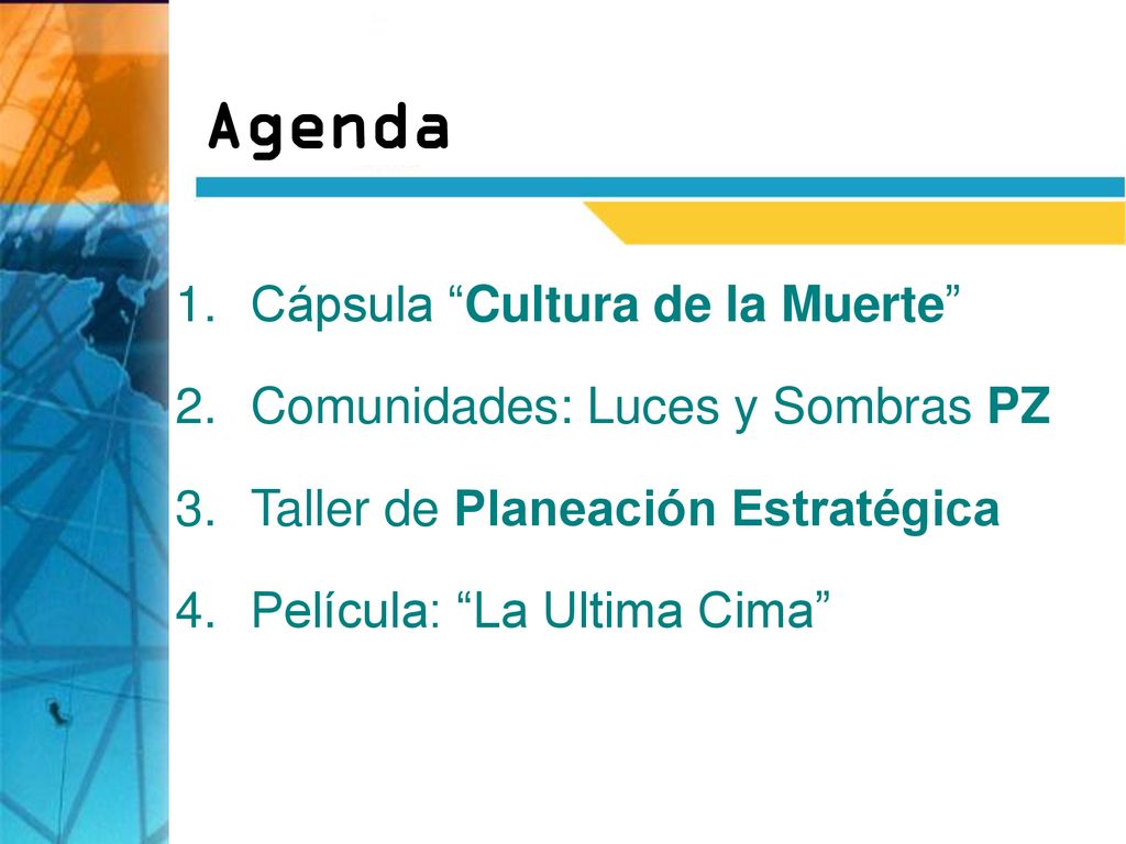 Agenda Cápsula Cultura de la Muerte Comunidades: Luces y Sombras PZ