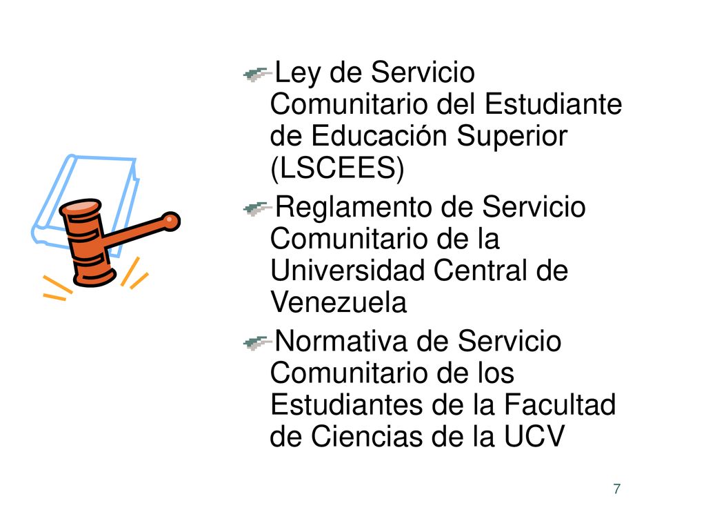 Ley de Servicio Comunitario del Estudiante de Educación Superior (LSCEES)