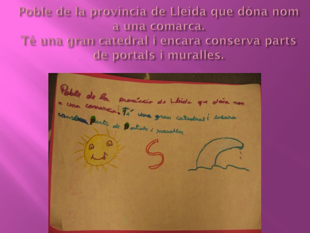 Poble de la província de Lleida que dóna nom a una comarca