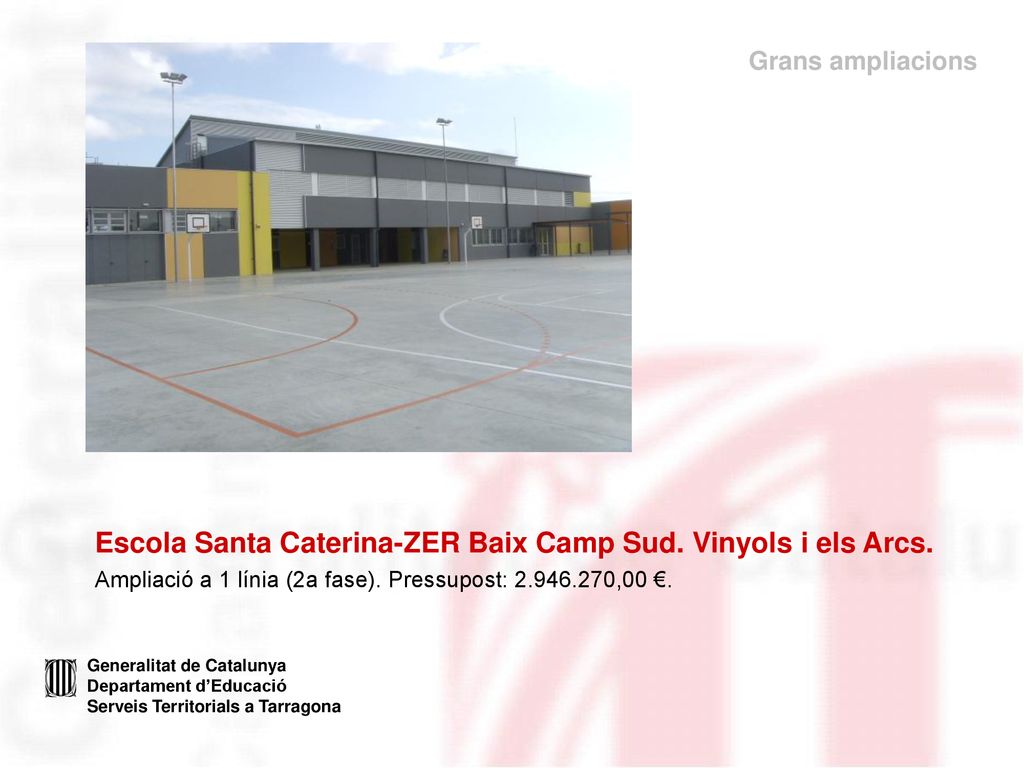 Escola Santa Caterina-ZER Baix Camp Sud. Vinyols i els Arcs.