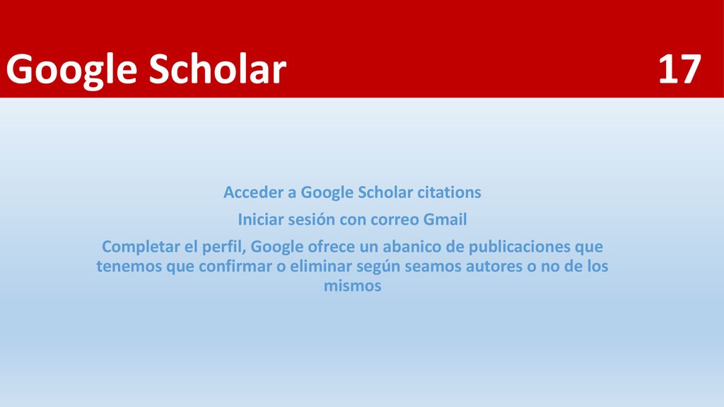 Acceder a Google Scholar citations Iniciar sesión con correo Gmail