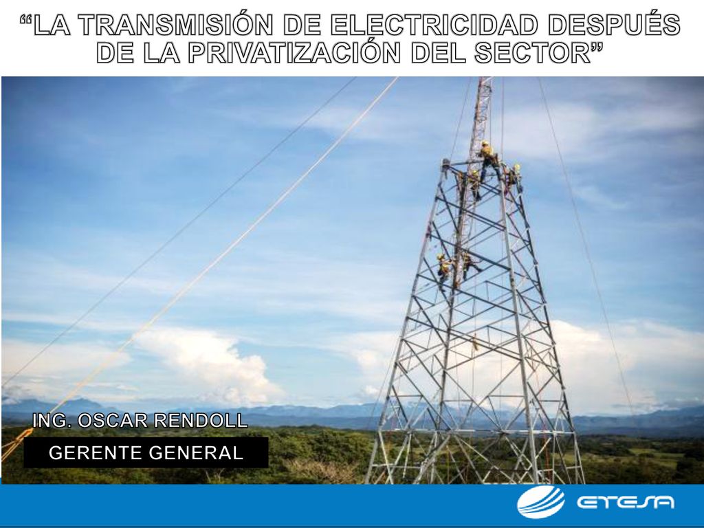 La Transmisión de electricidad después de la privatización del sector