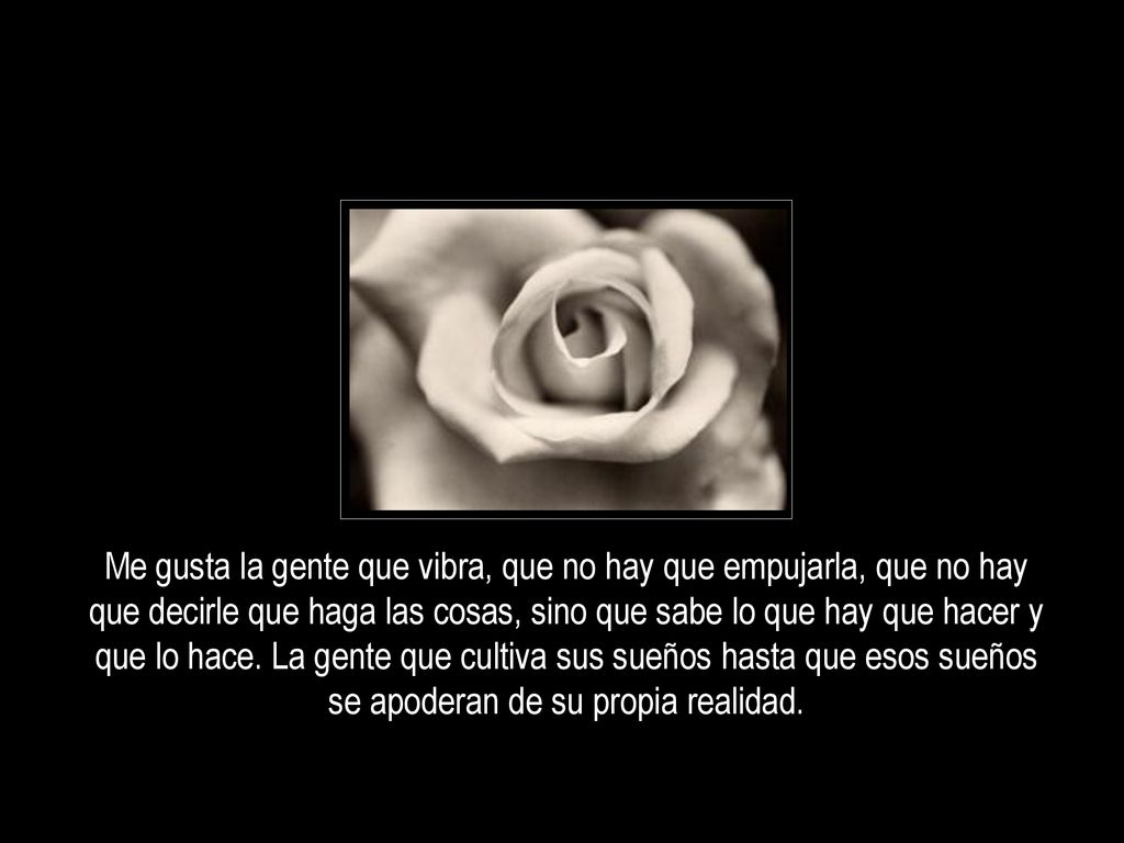 Me gusta la gente que vibra, que no hay que empujarla, que no hay que decirle que haga las cosas, sino que sabe lo que hay que hacer y que lo hace.