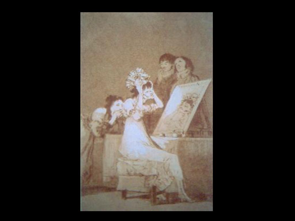 F. De Goya. Aunque la mona de vista de seda