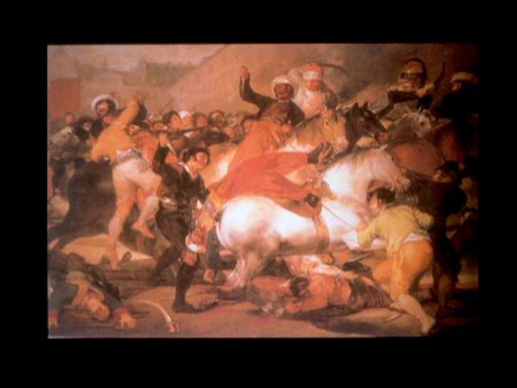 F. De Goya. El Dos de Mayo en Madrid o La Lucha con los Mamelucos .
