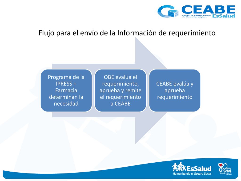 Flujo para el envío de la Información de requerimiento
