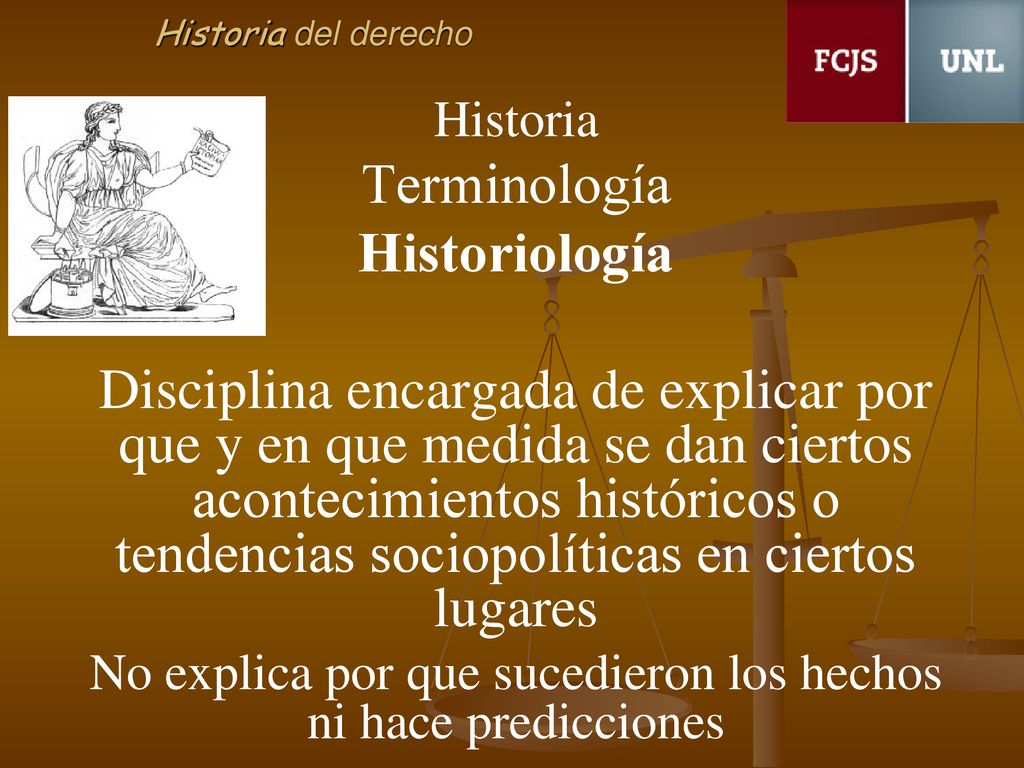 No explica por que sucedieron los hechos ni hace predicciones