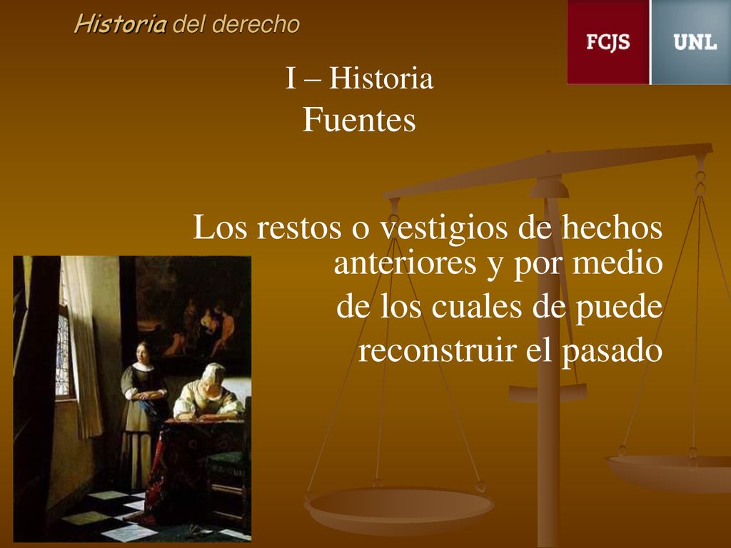 Los restos o vestigios de hechos anteriores y por medio