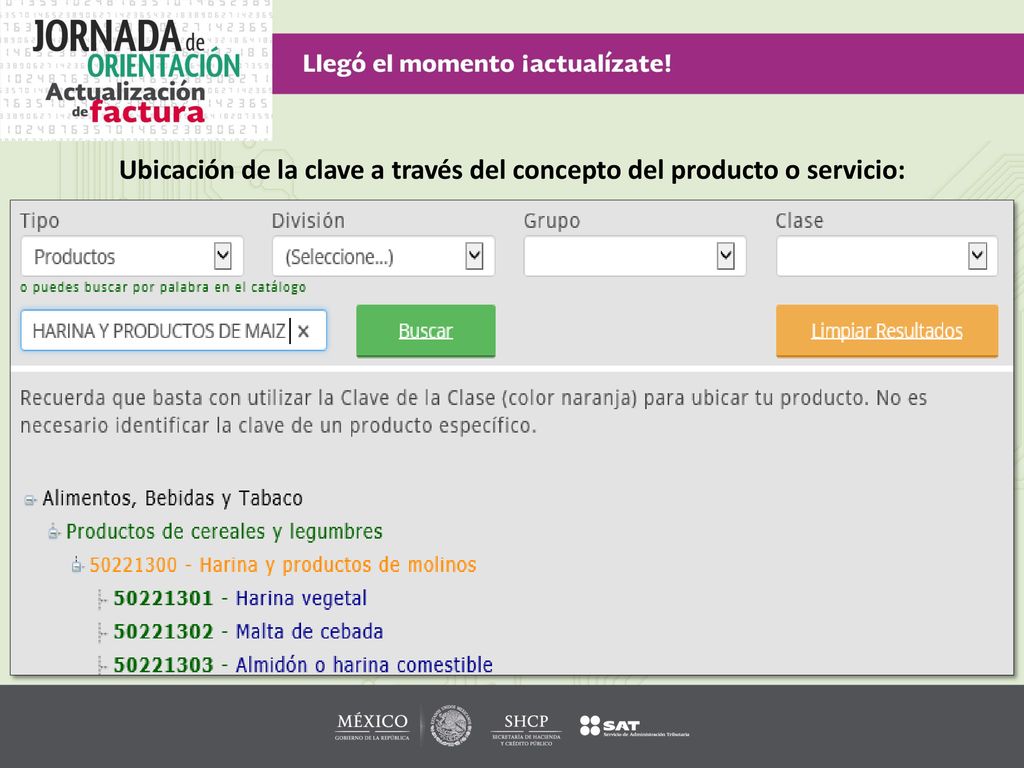 Ubicación de la clave a través del concepto del producto o servicio: