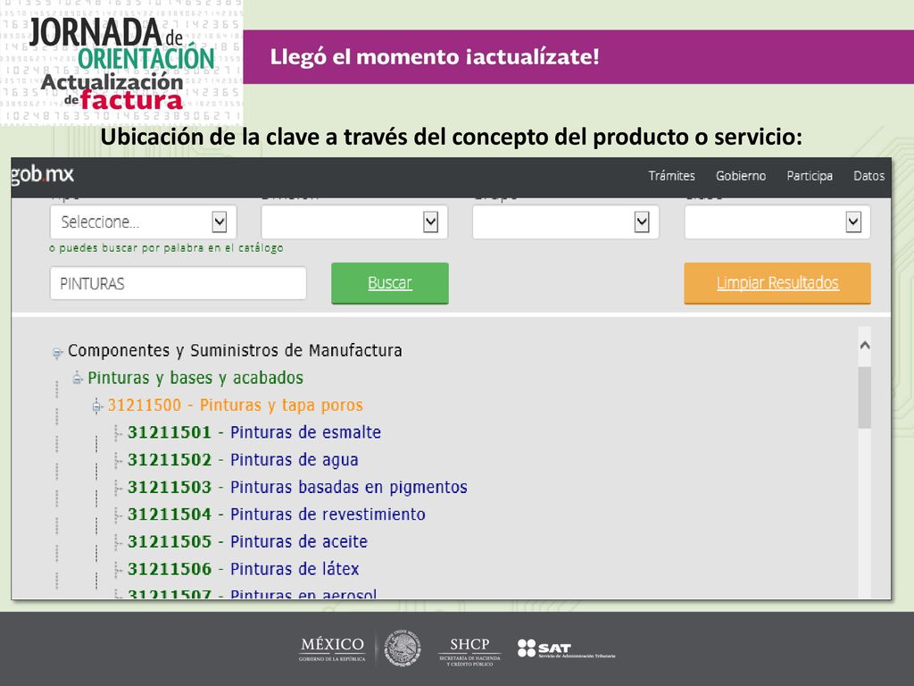 Ubicación de la clave a través del concepto del producto o servicio: