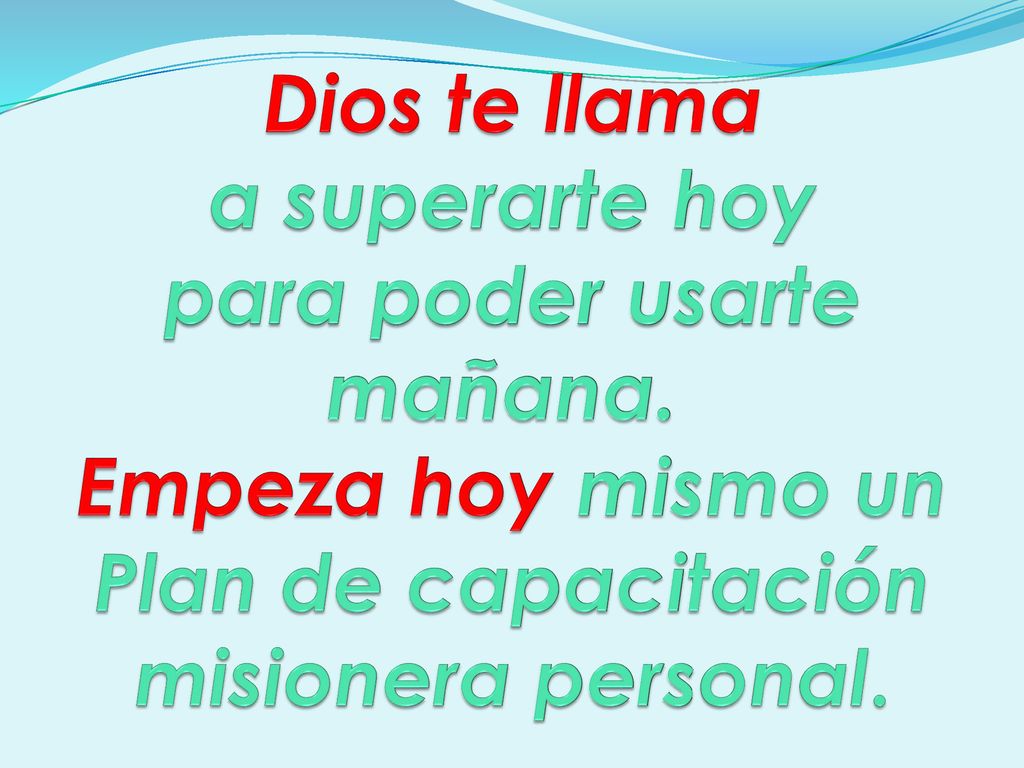 Dios te llama a superarte hoy para poder usarte mañana