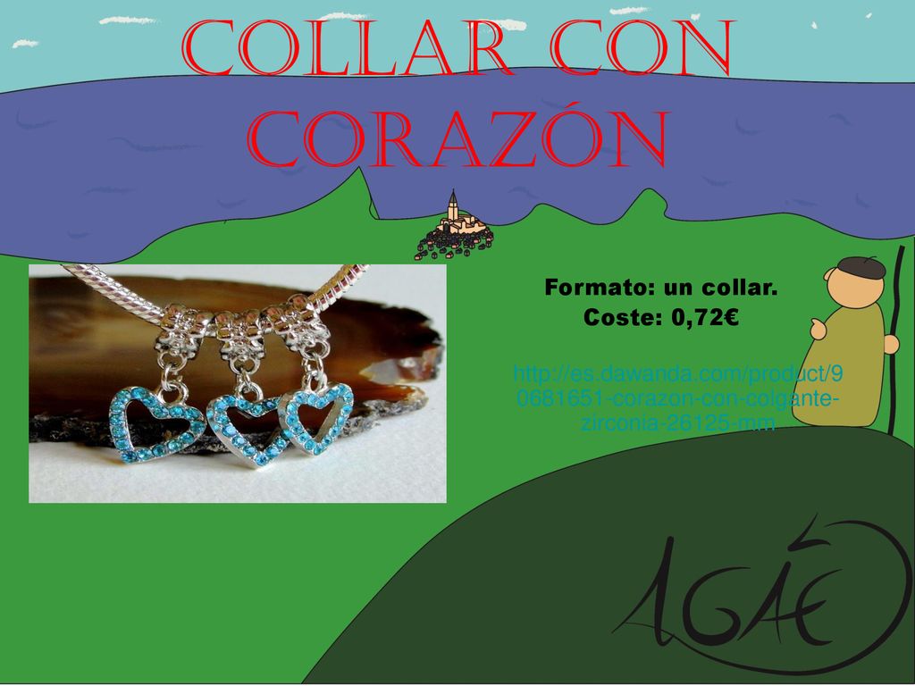 Collar con corazÓn Formato: un collar. Coste: 0,72€
