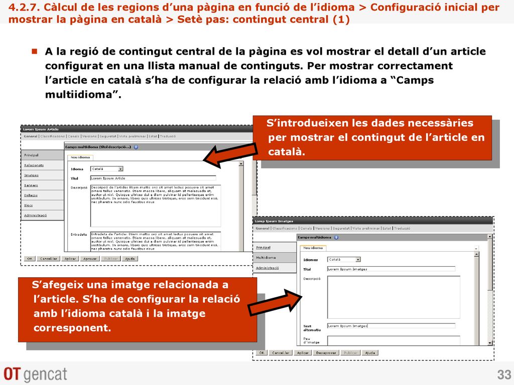 Càlcul de les regions d’una pàgina en funció de l’idioma > Configuració inicial per mostrar la pàgina en català > Setè pas: contingut central (1)
