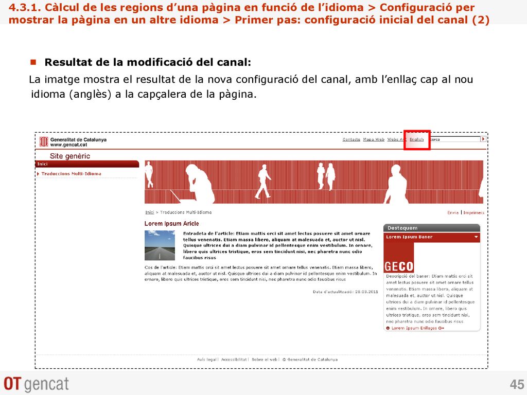 Càlcul de les regions d’una pàgina en funció de l’idioma > Configuració per mostrar la pàgina en un altre idioma > Primer pas: configuració inicial del canal (2)