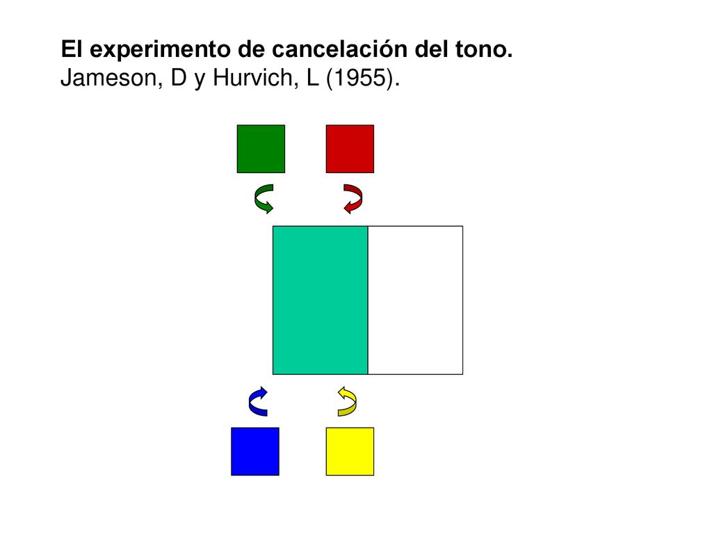 El experimento de cancelación del tono. Jameson, D y Hurvich, L (1955).