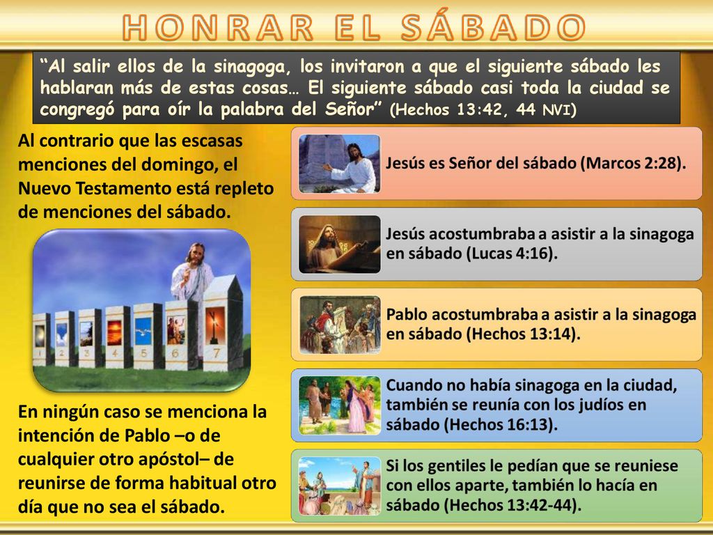 Al salir ellos de la sinagoga, los invitaron a que el siguiente sábado les hablaran más de estas cosas… El siguiente sábado casi toda la ciudad se congregó para oír la palabra del Señor (Hechos 13:42, 44 NVI)
