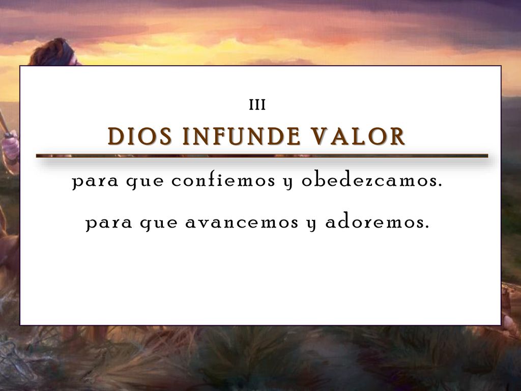 para que confiemos y obedezcamos. para que avancemos y adoremos.