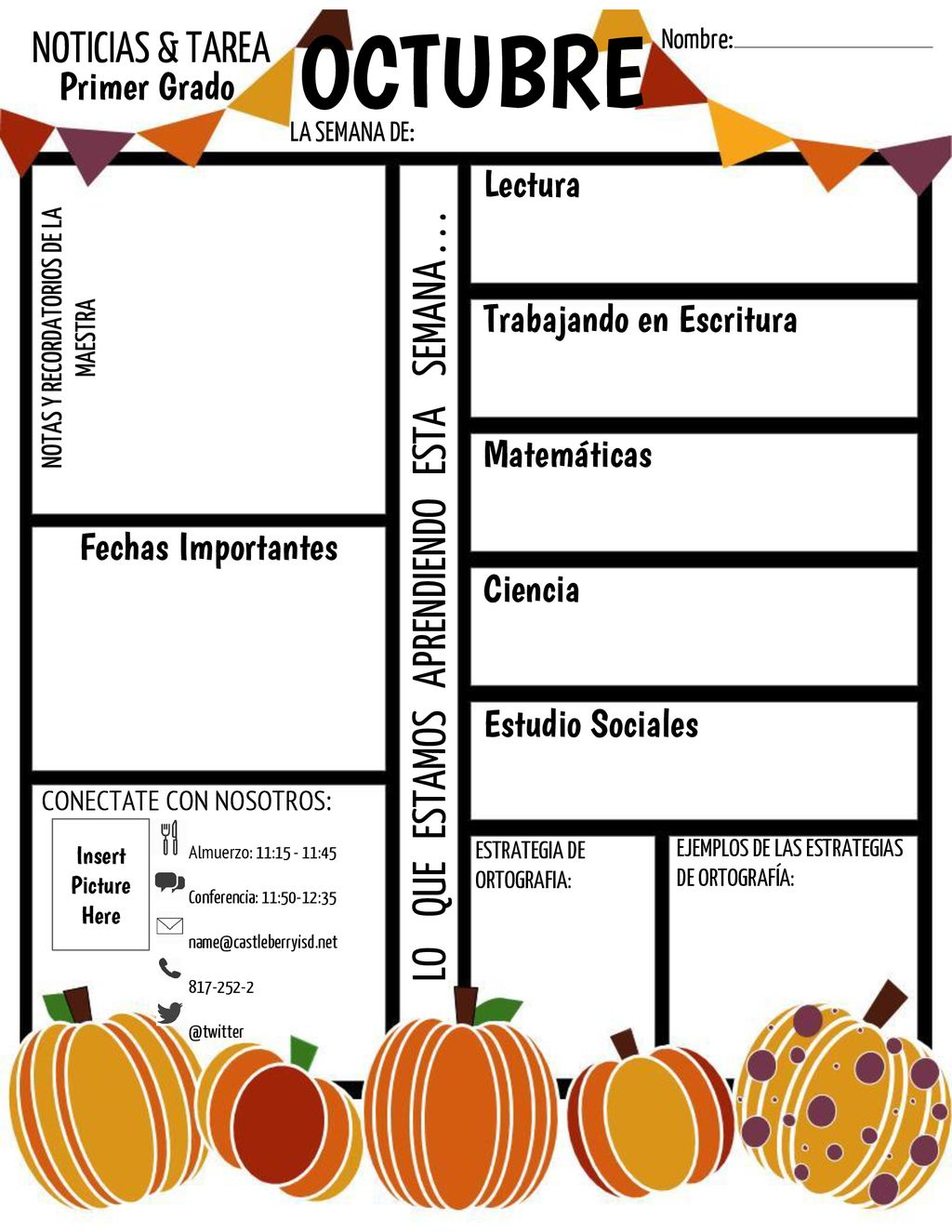 OCTUBRE LO QUE ESTAMOS APRENDIENDO ESTA SEMANA NOTICIAS & TAREA