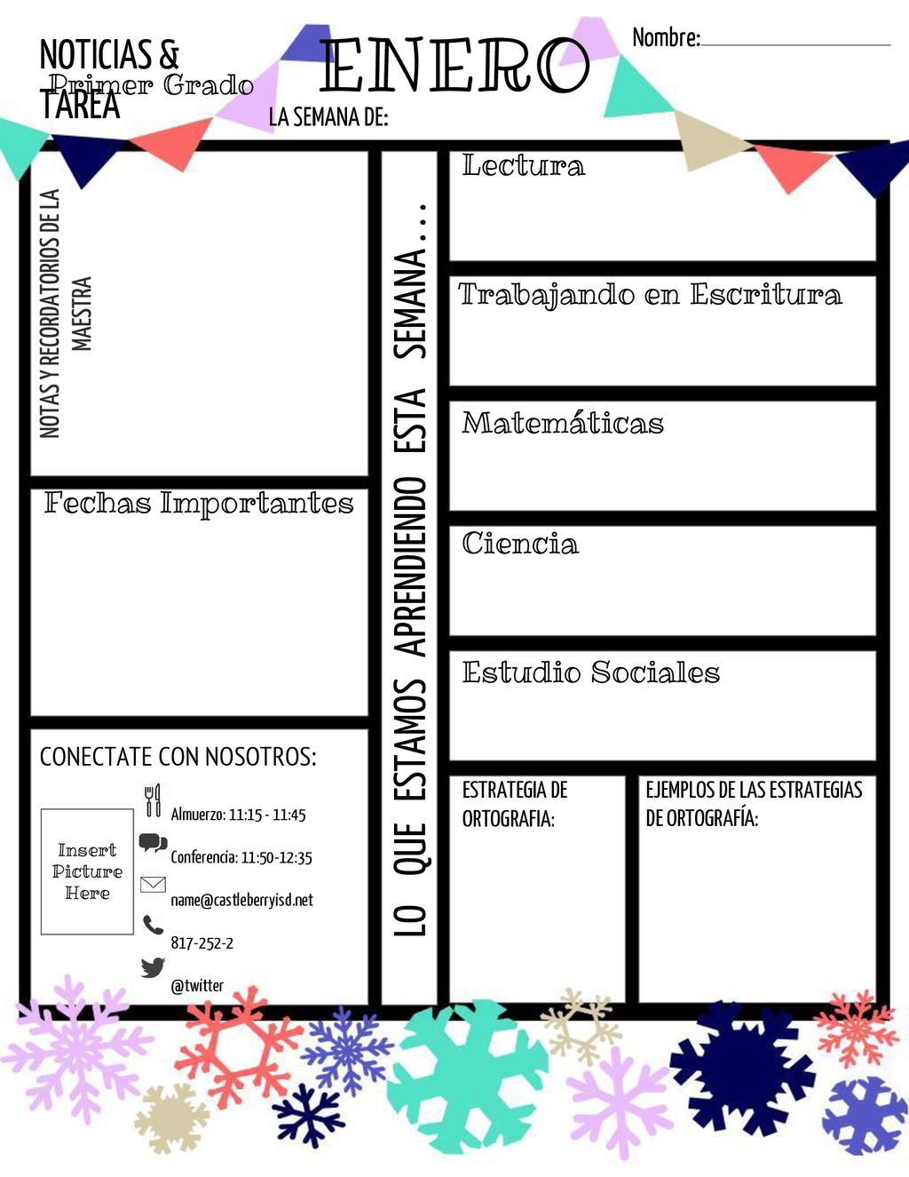 ENERO LO QUE ESTAMOS APRENDIENDO ESTA SEMANA NOTICIAS & TAREA