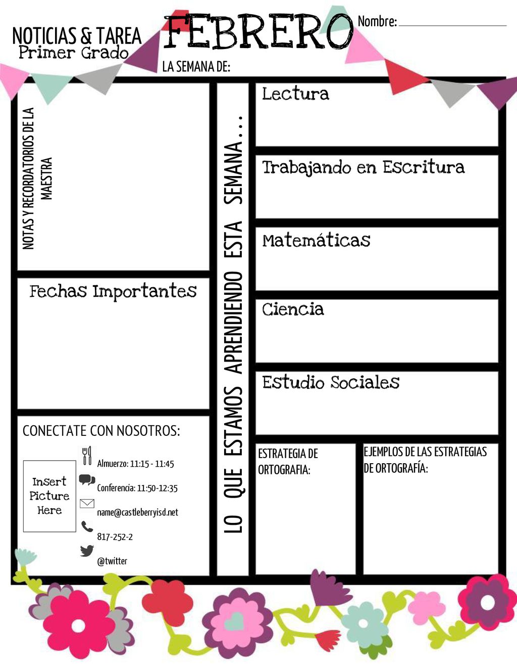 FEBRERO LO QUE ESTAMOS APRENDIENDO ESTA SEMANA NOTICIAS & TAREA