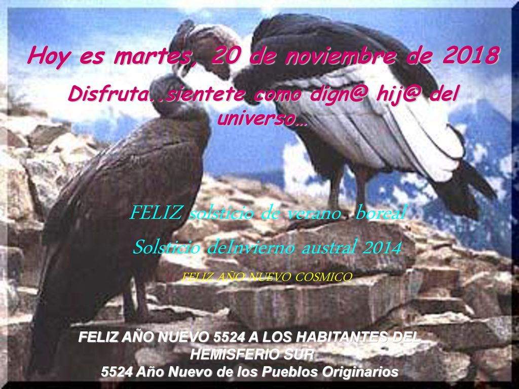 FELIZ solsticio de verano boreal Solsticio deInvierno austral 2014