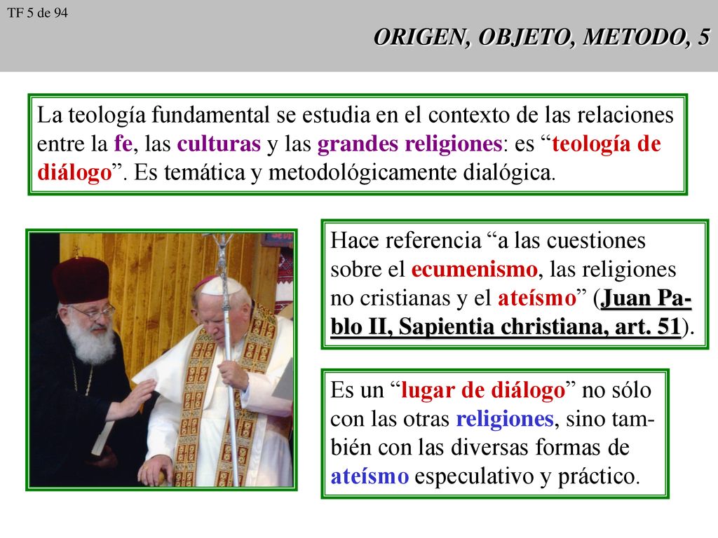 La teología fundamental se estudia en el contexto de las relaciones