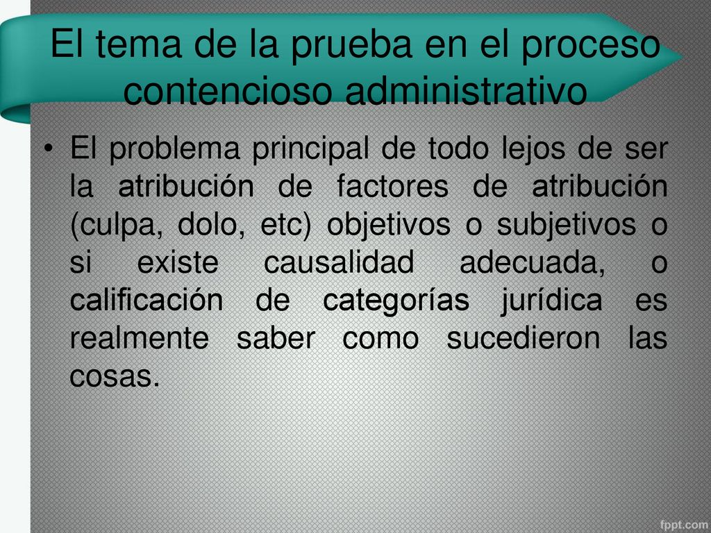 El tema de la prueba en el proceso contencioso administrativo