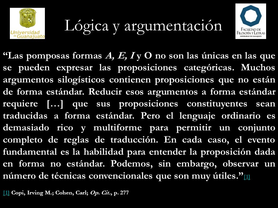 Lógica y argumentación