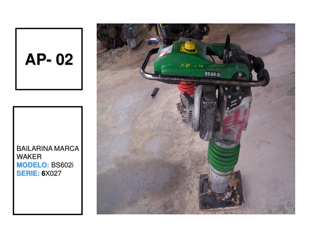 BAILARINA MARCA WAKER MODELO: BS602i SERIE: 6X027